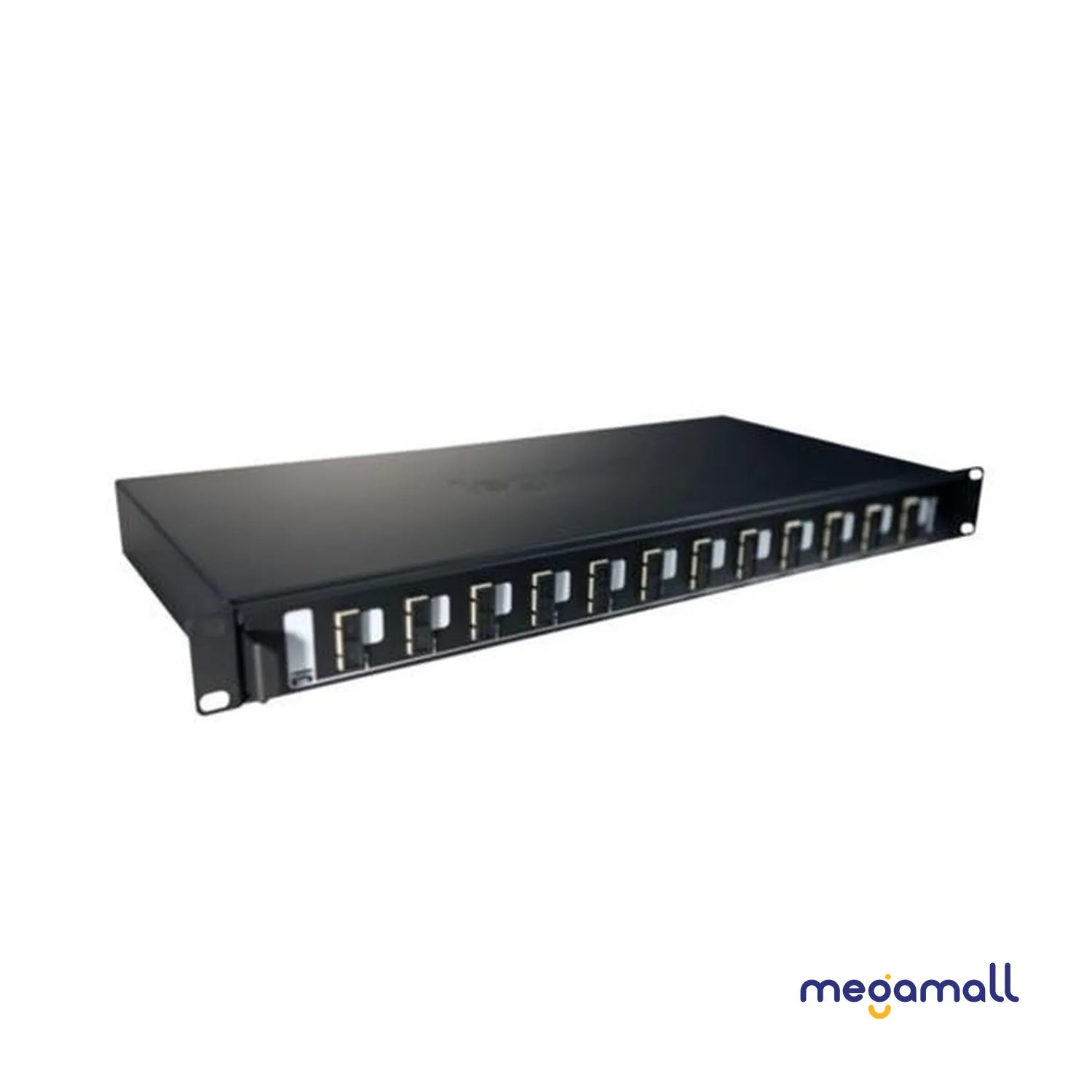 032161 - Optic drawer 19 inches 1U sliding equipped with 12 SC duplex multi-mode connectors for 24 fibres