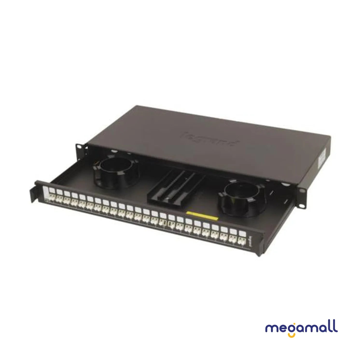 032162 - Optic drawer 19 inches 1U sliding equipped with 24 LC duplex multi-mode connectors for 48 fibres