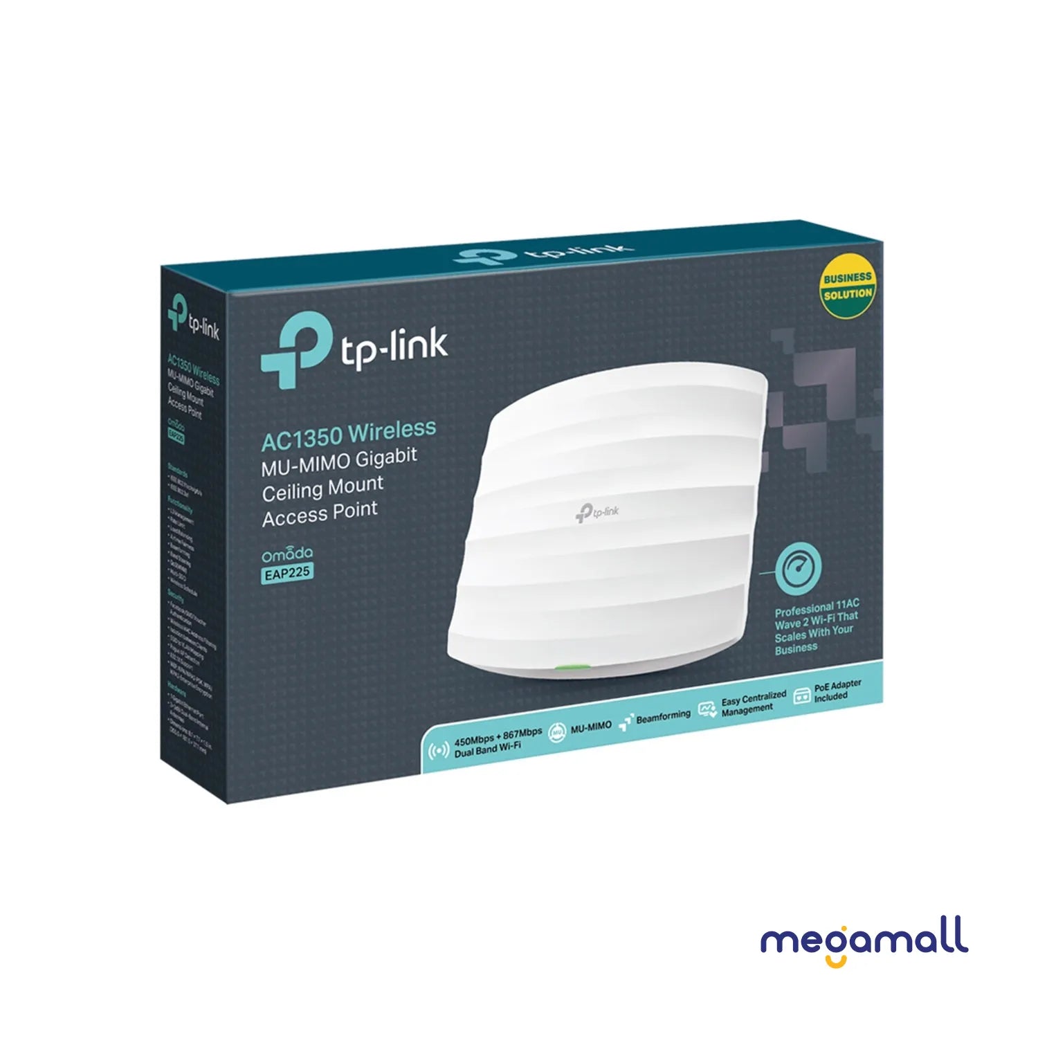 EAP225 - AC1350 Wireless Dual Band Gigabit Ceiling Mount Access Point