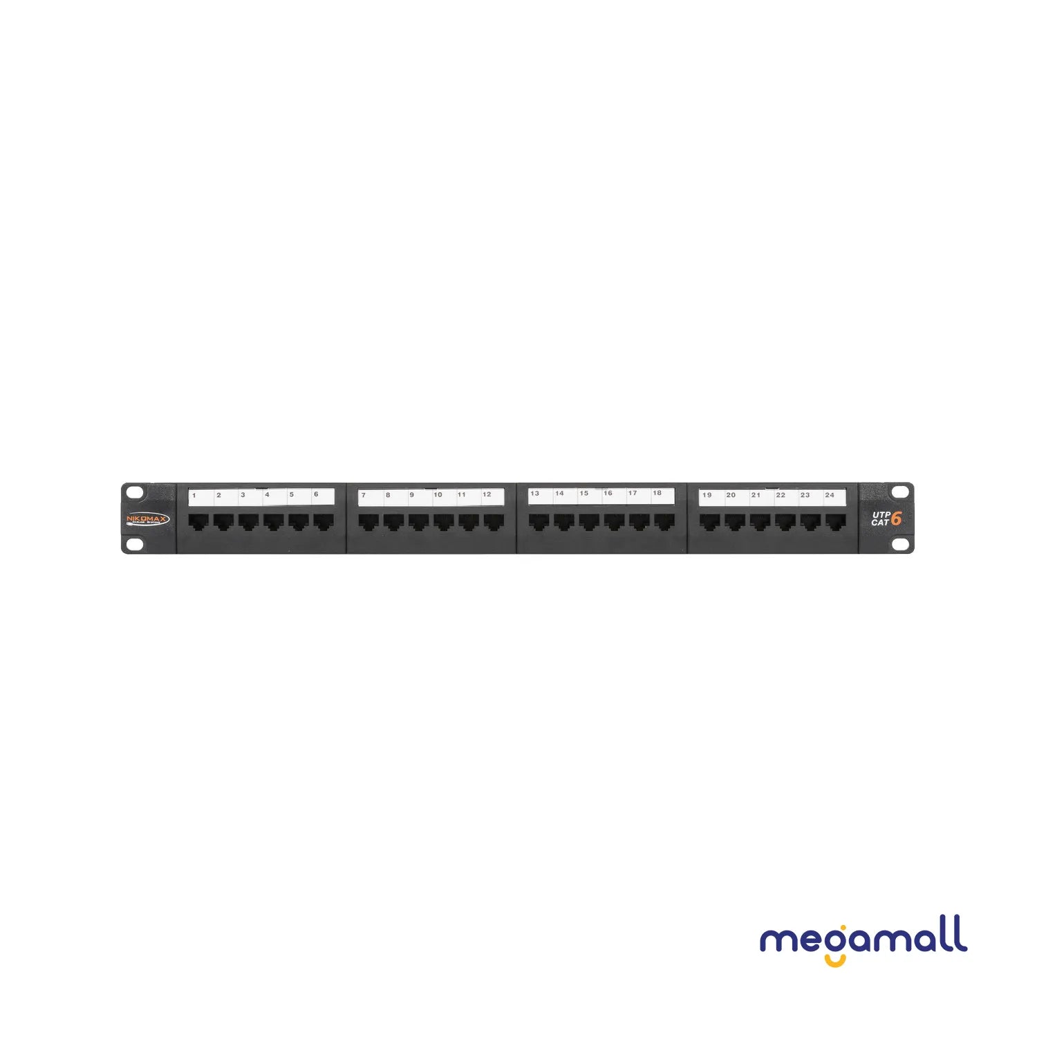 NMC-RP24UE2-1U-BK - Unshielded Patch Panel, 24 Ports, 19 ", 1U, Category 6