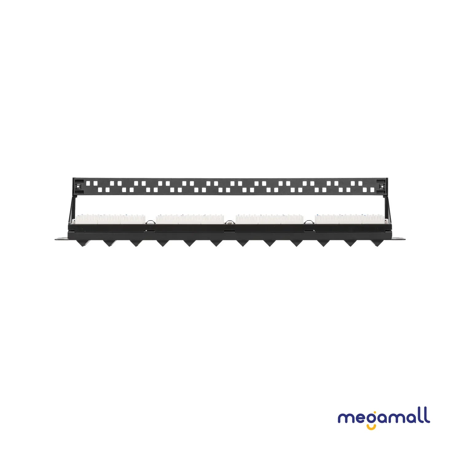 NMC-RP24UE2-AN-1U-BK - Unshielded Patch Panel with Angled Ports, 24 Ports, 19 ", 1U, Category 6
