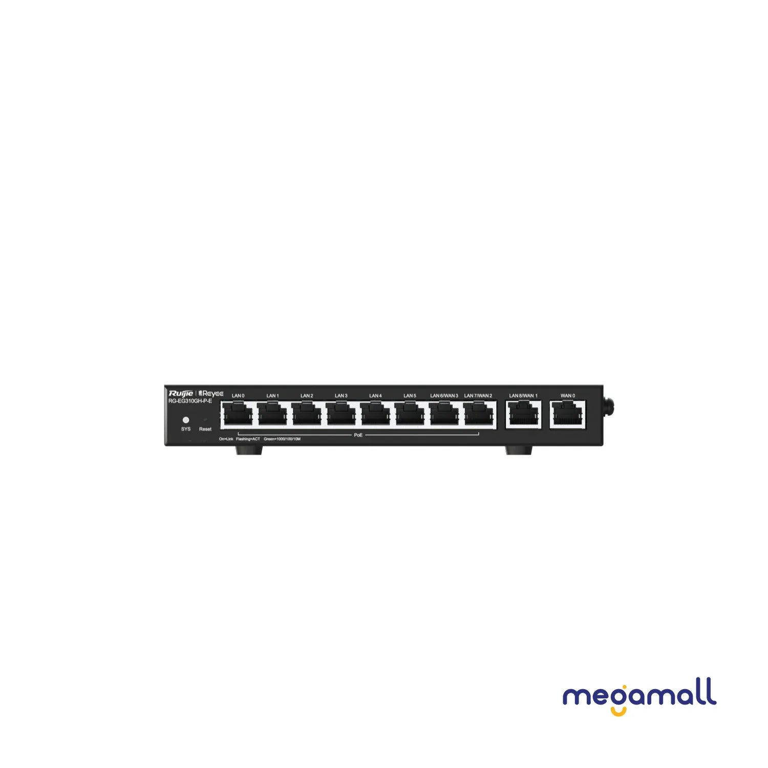 RG-EG310GH-P-E - Reyee10-Port High-Performance Cloud Managed PoE Office Router