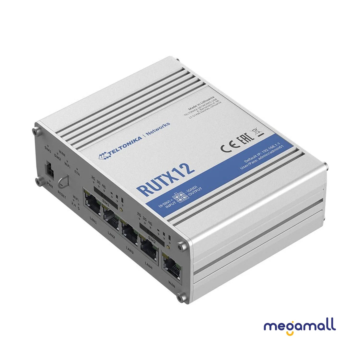 RUTX12 - Dual LTE Cat 6 Industrial Cellular Router