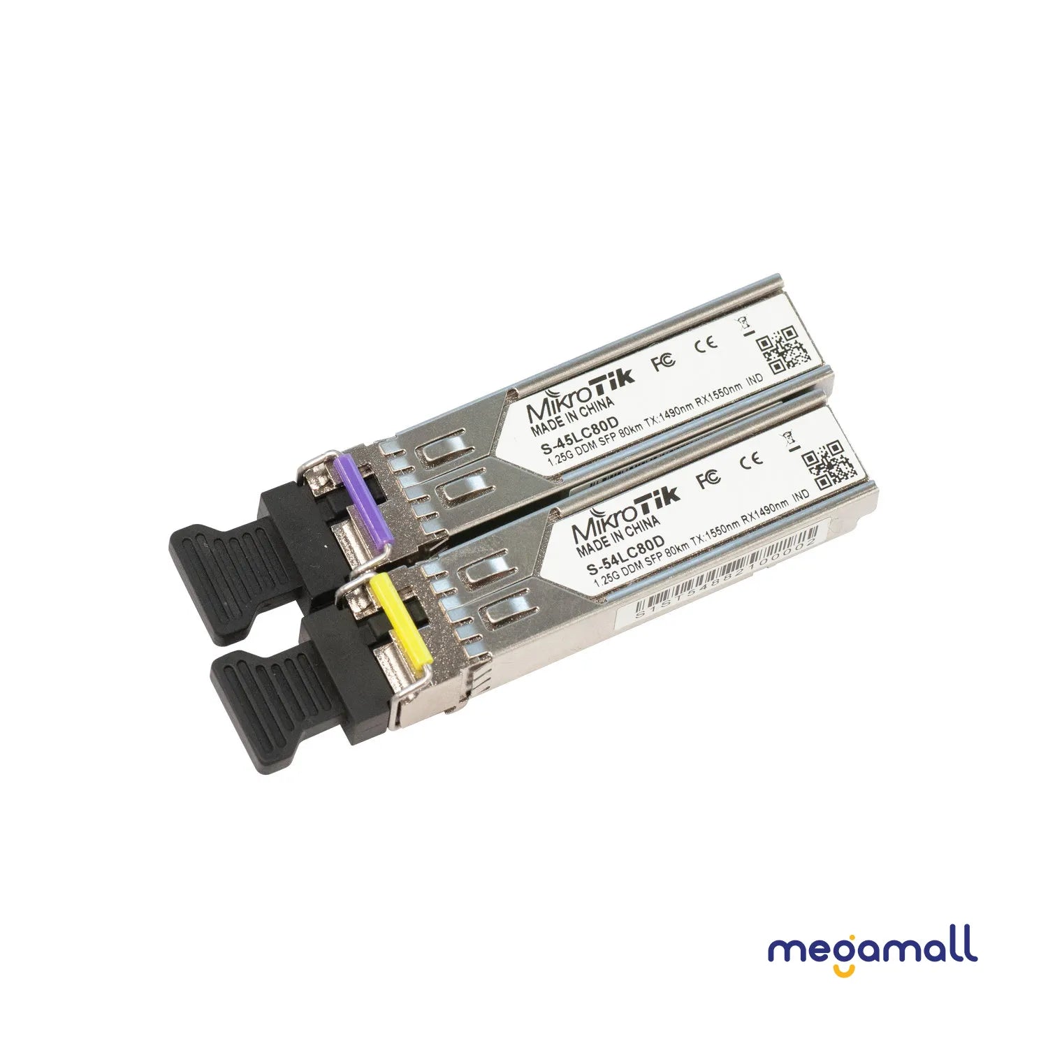 S-4554LC80D - Pair of SFP 1.25G module for 80km links with Single LC-connectors