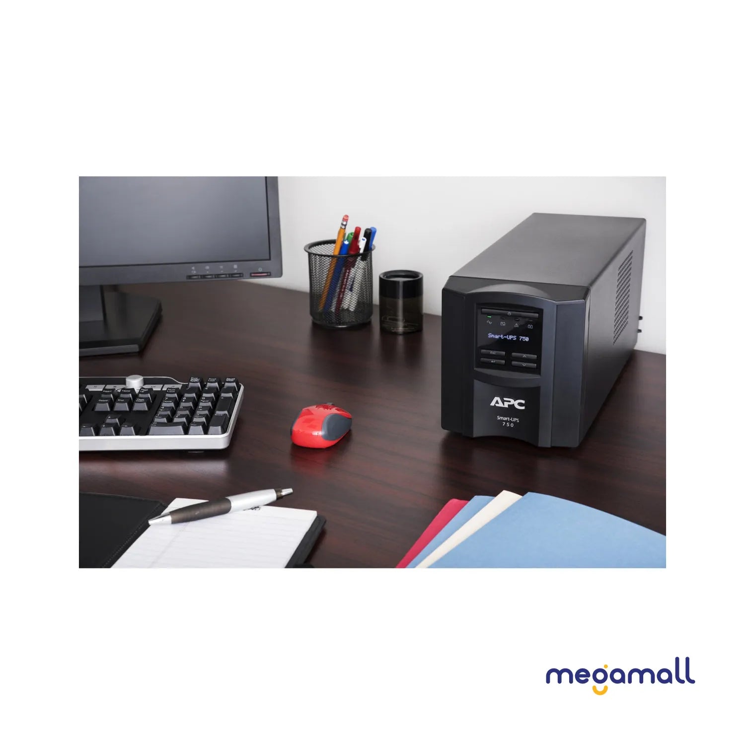 SMT750IC - APC Smart-UPS, Line Interactive, 750VA, Tower, 230V, 6x IEC C13 outlets, SmartConnect Port+SmartSlot, AVR, LCD