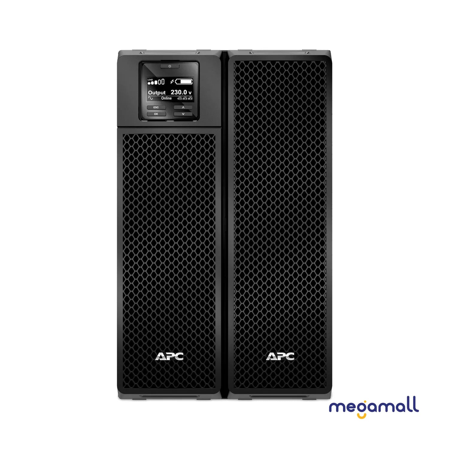 SRT10KXLI - APC Smart-UPS On-Line, 10kVA/10kW, Tower, 230V/400V, 6x C13+4x C19 IEC outlets, Network Card+SmartSlot, Extended runtime, W/O rail kit