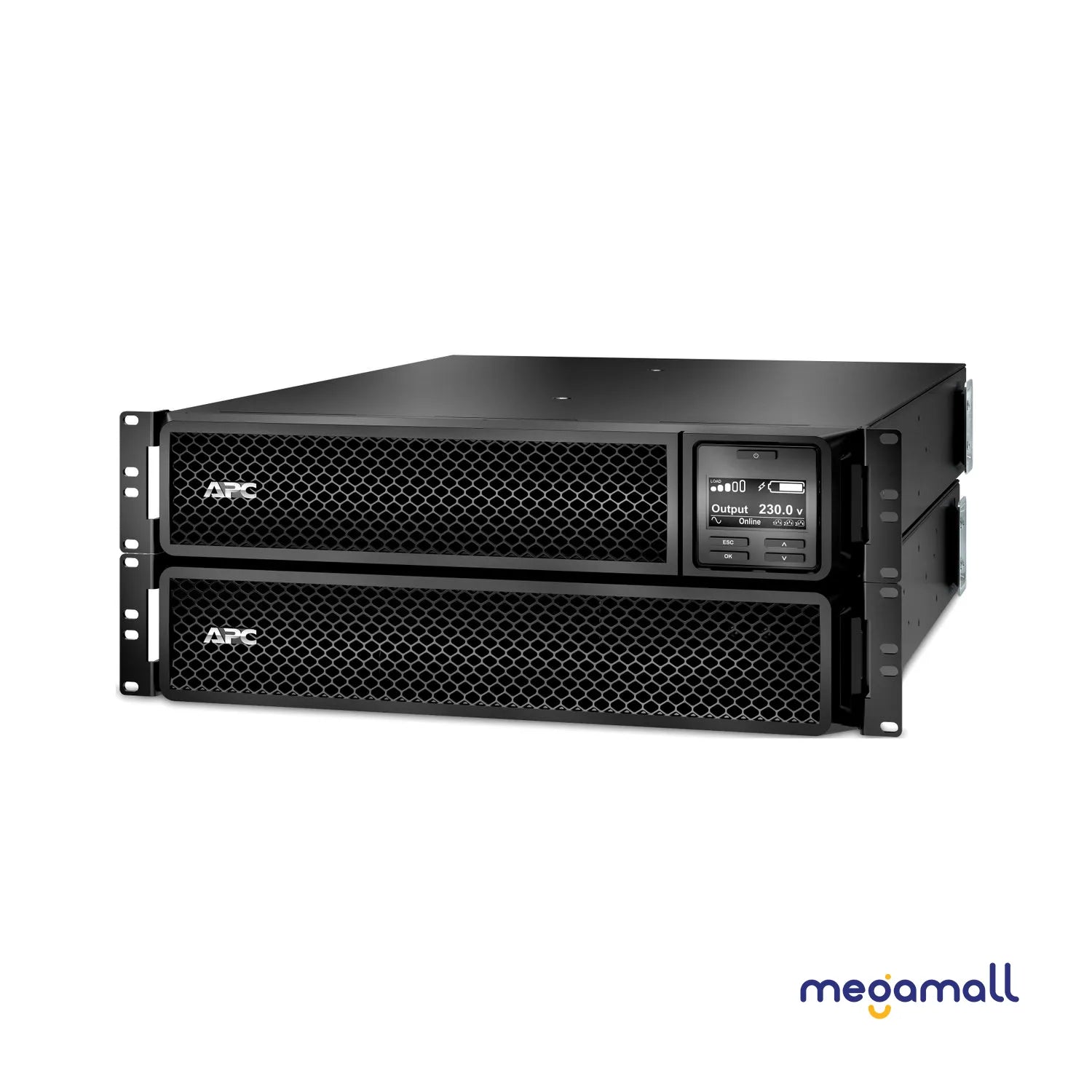 SRT2200RMXLI - APC Smart-UPS On-Line, 2200VA, Rackmount 2U, 230V, 8x C13+2x C19 IEC outlets, SmartSlot, Extended runtime, W/ rail kit