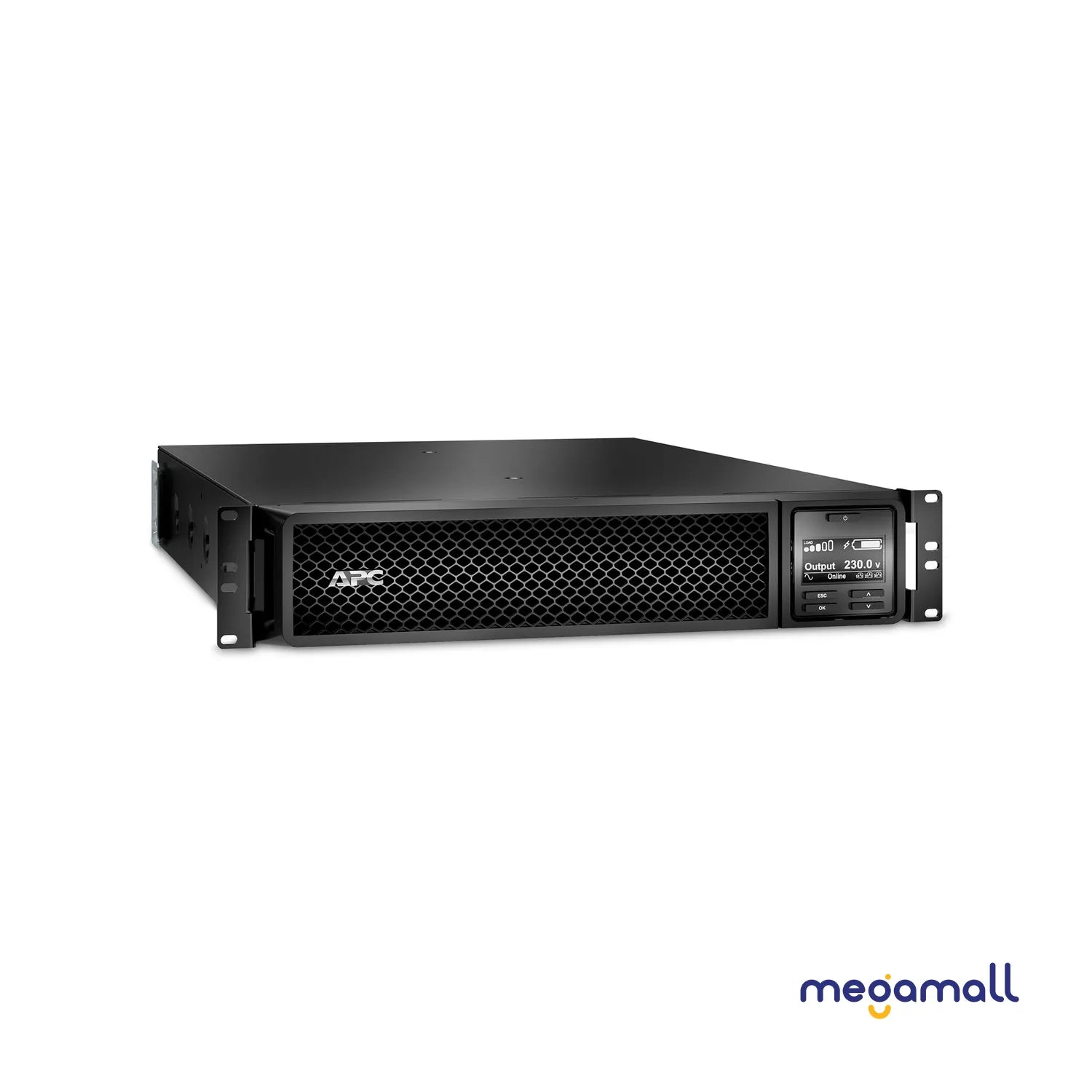 SRT3000RMXLI - APC Smart-UPS On-Line, 3kVA, Rackmount 2U, 230V, 8x C13+2x C19 IEC outlets, SmartSlot, Extended runtime, W/ rail kit