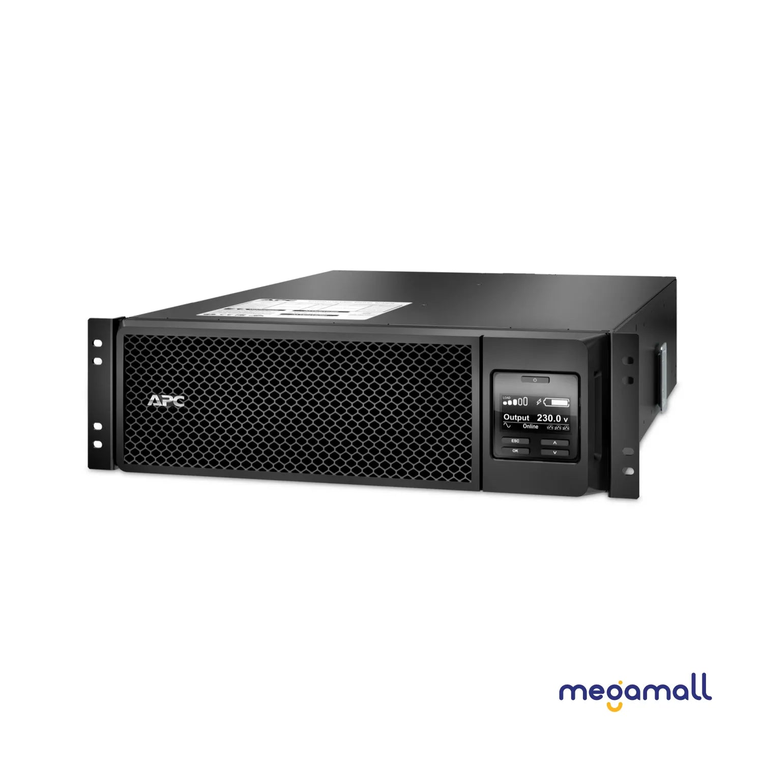 SRT5KRMXLI - APC Smart-UPS On-Line, 5kVA, Rackmount 3U, 230V, 6x C13+4x C19 IEC outlets, Network Card+SmartSlot, Extended runtime, W/ rail kit