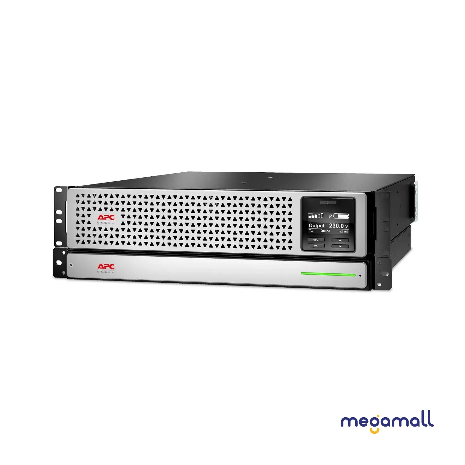 SRTL2200RMXLI - APC Smart-UPS On-Line, 2200VA, Rackmount 3U, 230V, 6x C13+2x C19 IEC outlets, SmartSlot, Extended runtime, W/ rail kit,W/ Lithium-ion external battery