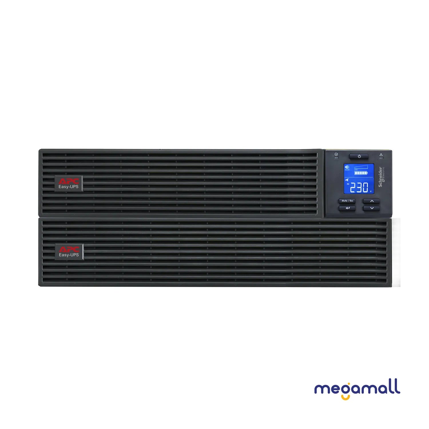 SRV6KRIRK - APC Easy UPS On-Line, 6kVA/6kW, Rackmount 4U, 230V, Hard wire 3-wire(1P+N+E) outlet, Intelligent Card Slot, LCD, W/ rail kit