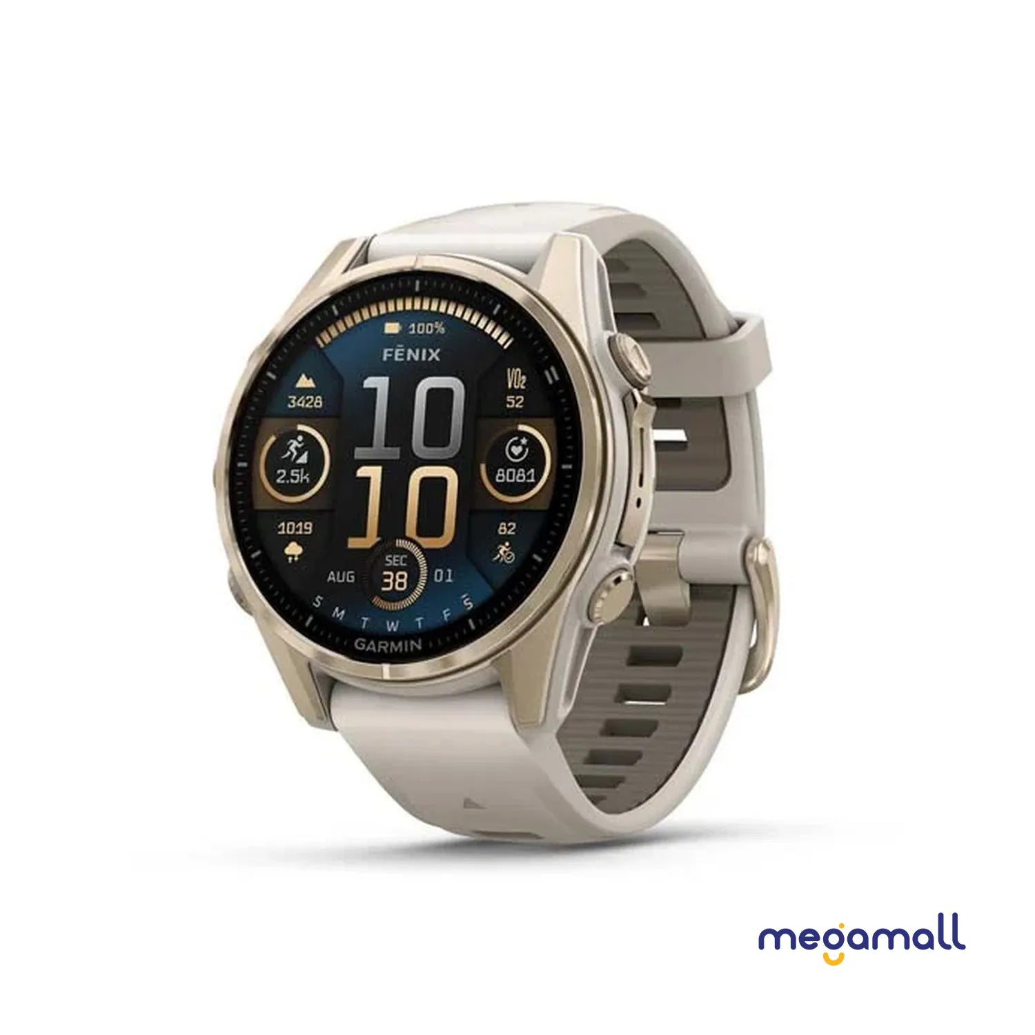 010-02903-18 - fēnix 8 - 43 mm, AMOLED (Soft Gold)