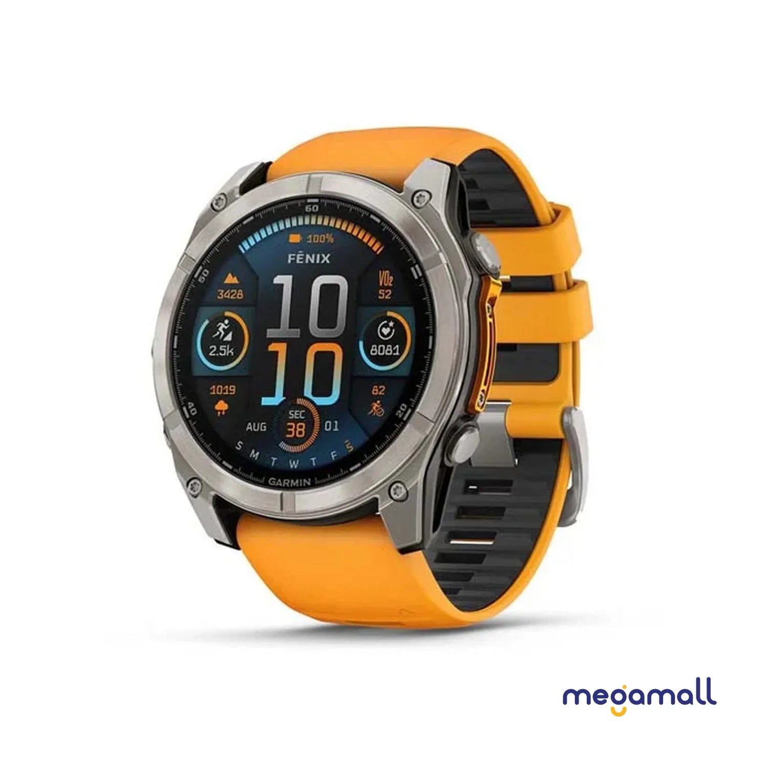 010-02905-53 - fēnix 8 - 51 mm, AMOLED (Orange)