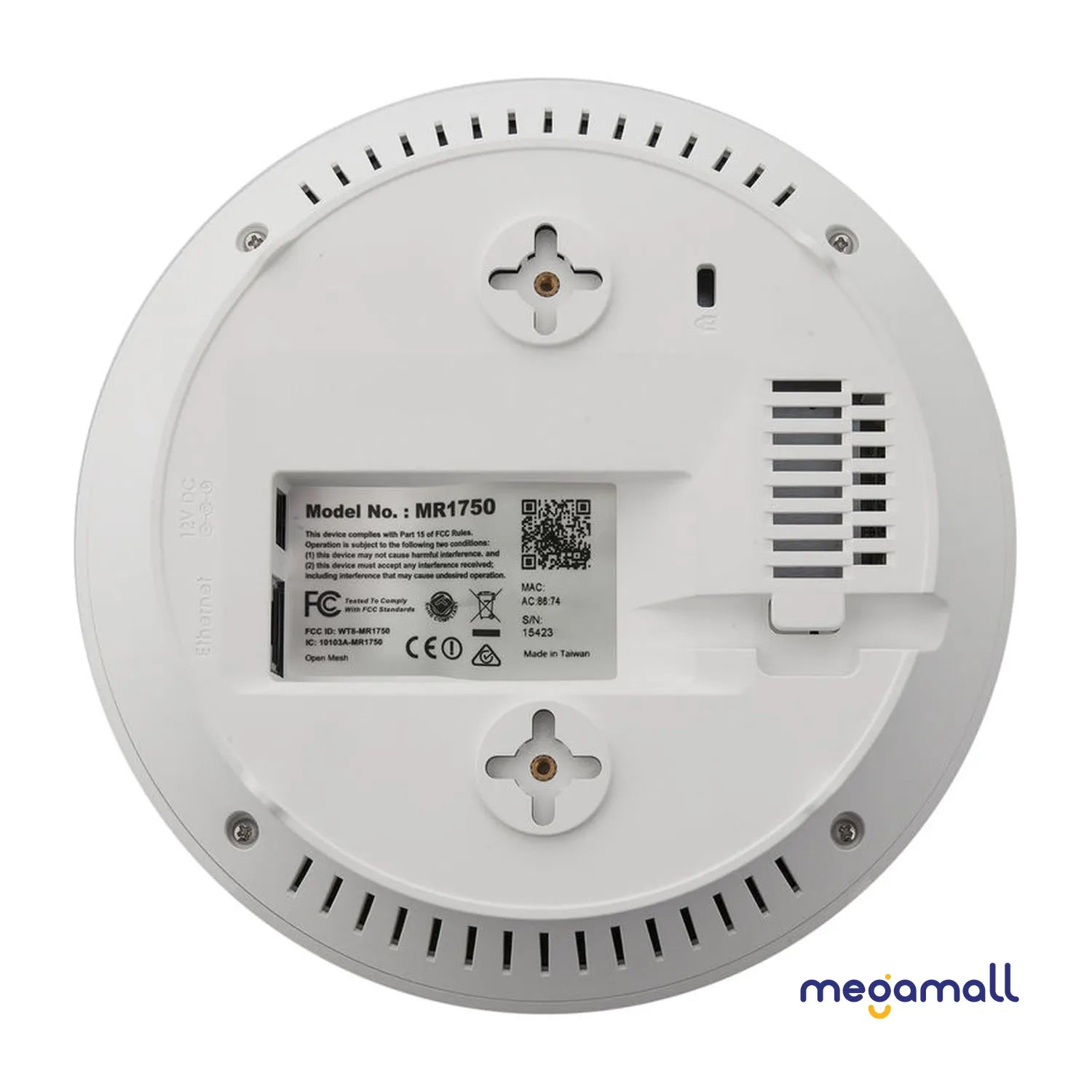 Open-Mesh MR1750 MR Series Wireless-AC Access Point with 20V Universal AC Adapter