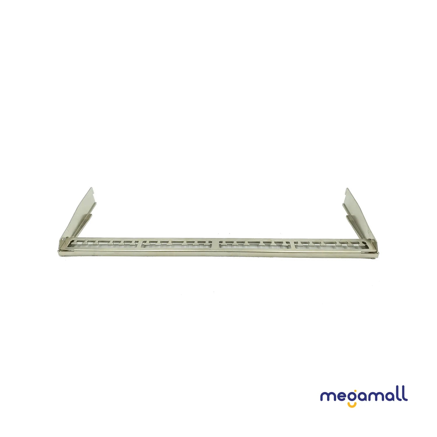 NMC-RP24-BLANK-AG-1U-MT - NIKOMAX Snap-In Patch Panel 19", 1U, Angled, 24 Ports for Keystone, UTP/STP, with Grounding Wire and Cable Organizer
