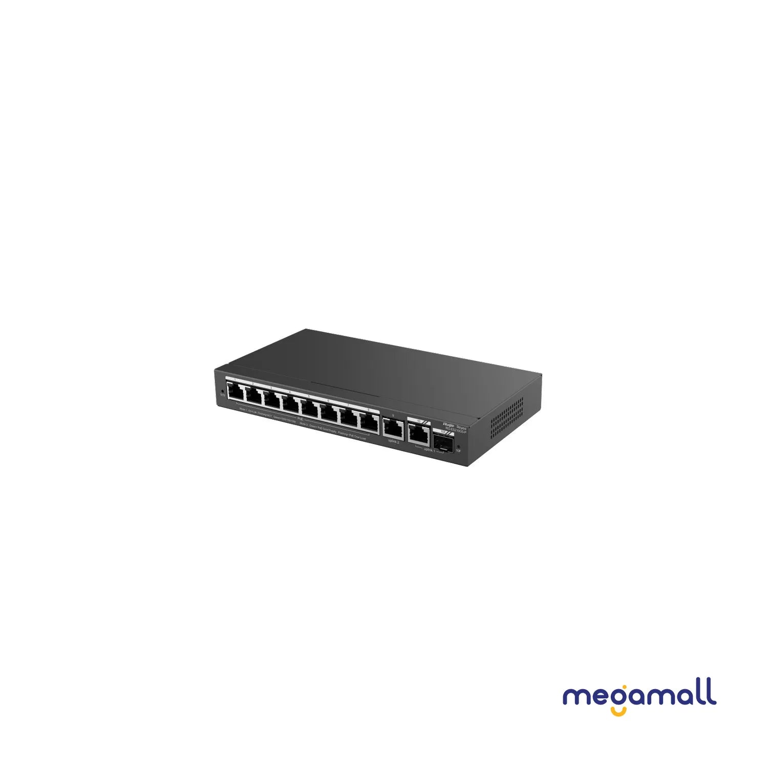 RG-ES210GS-P - 10-Port Gigabit Smart Cloud Managed PoE Switch