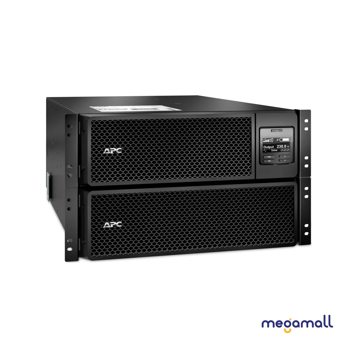 SRT10KRMXLI - APC Smart-UPS On-Line, 10kVA/10kW, Rackmount 6U, 230V/400V, 6x C13+4x C19 IEC outlets, Network Card+SmartSlot, Extended runtime, W/ rail kit