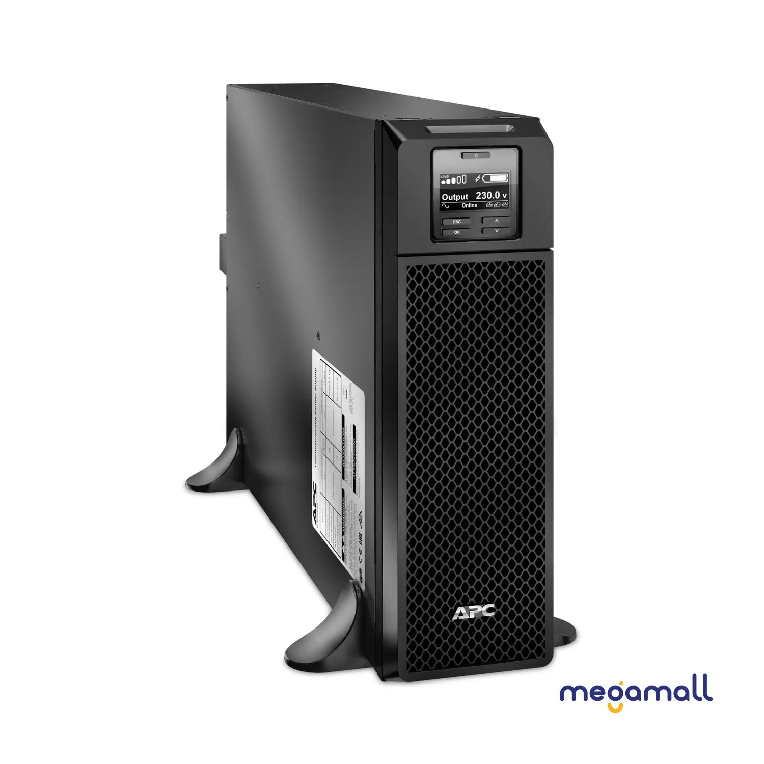 SRT5KXLI - APC Smart-UPS On-Line, 5kVA, Tower, 230V, 6x C13+4x C19 IEC outlets, Network Card+SmartSlot, Extended runtime, W/O rail kit