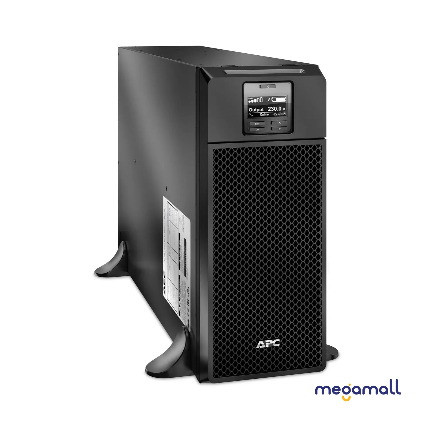 SRT6KXLI - APC Smart-UPS On-Line, 6kVA/6kW, Tower, 230V, 6x C13+4x C19 IEC outlets, Network Card+SmartSlot, Extended runtime, W/O rail kit
