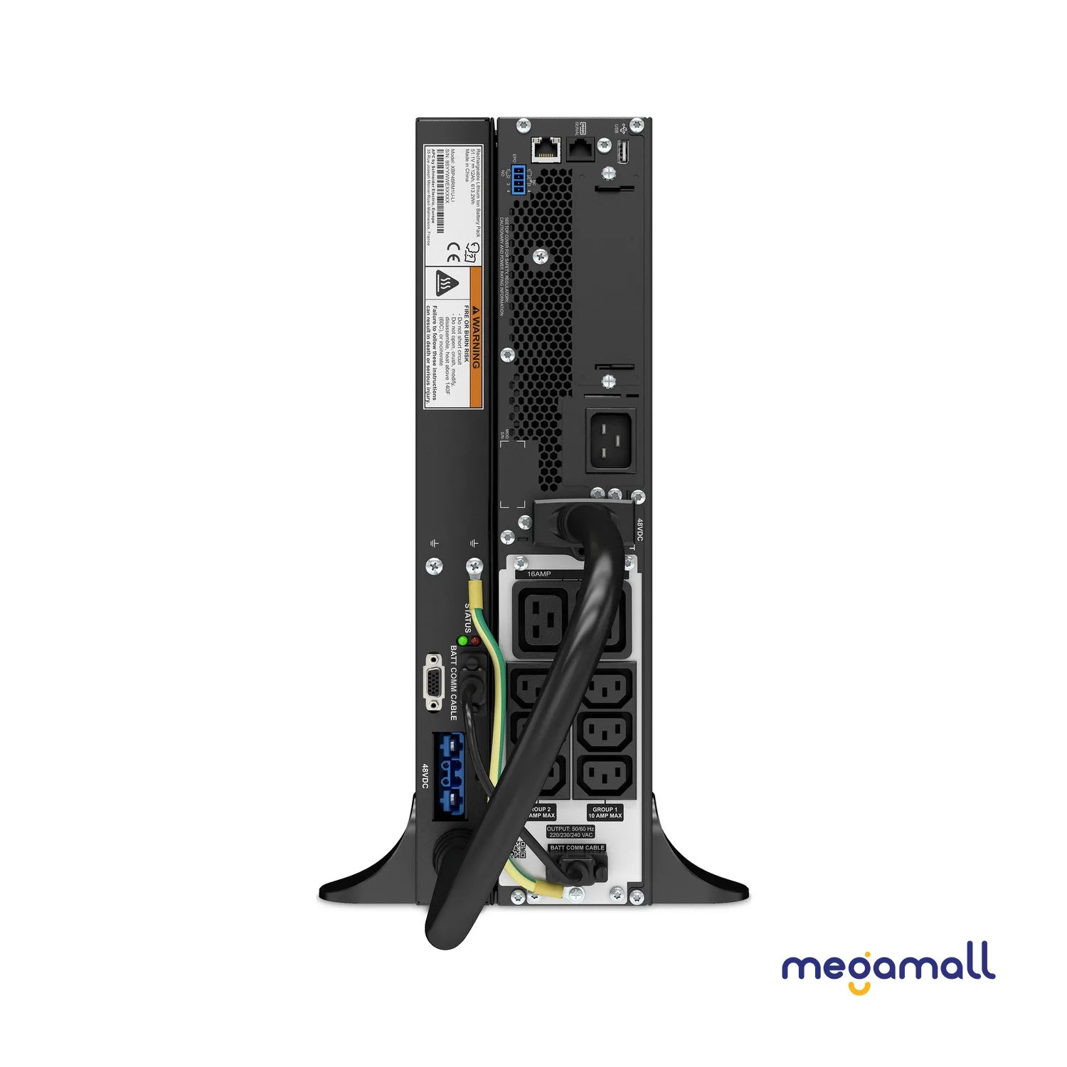 SRTL2200RMXLI - APC Smart-UPS On-Line, 2200VA, Rackmount 3U, 230V, 6x C13+2x C19 IEC outlets, SmartSlot, Extended runtime, W/ rail kit,W/ Lithium-ion external battery